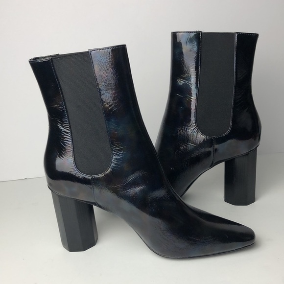 Donald J Pliner Iridescent Sleek Heeled Ankle Boots 7.5 - Picture 8 of 12